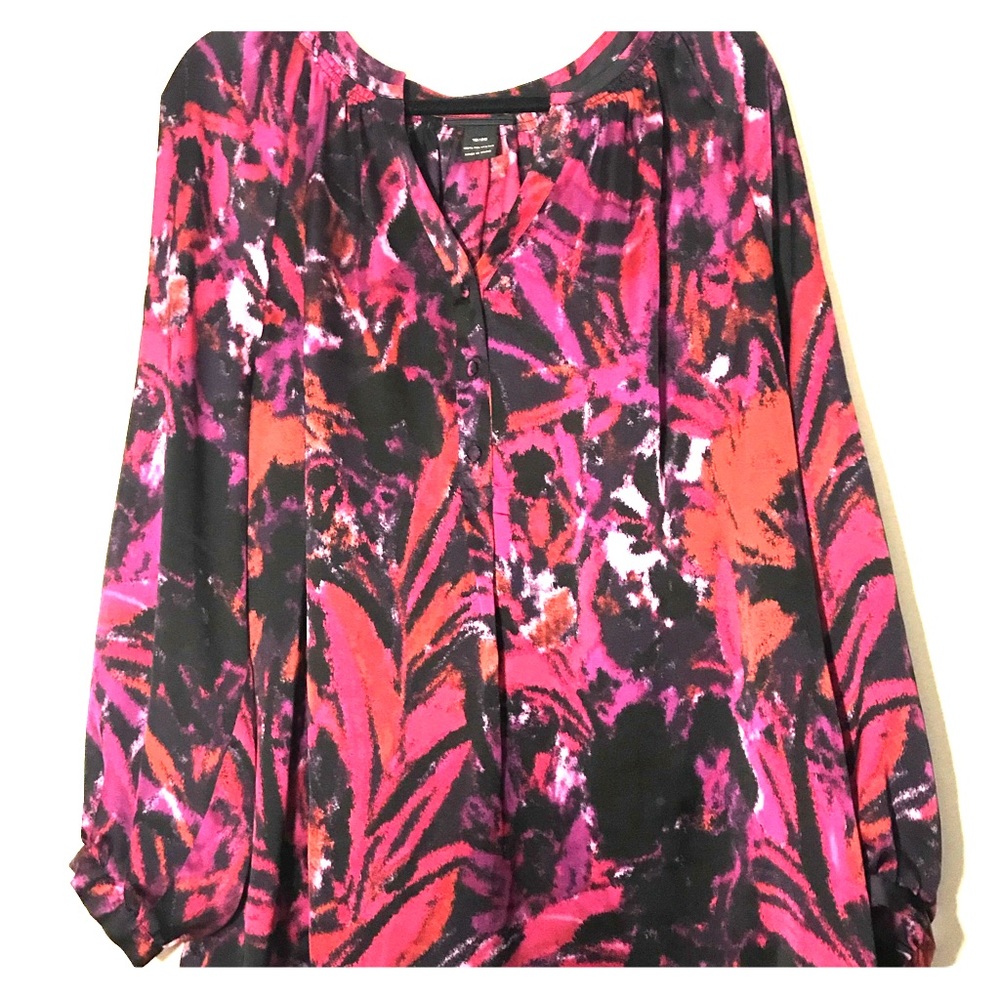 Lane Bryant vibrant Plus Size Button Up size 18/20